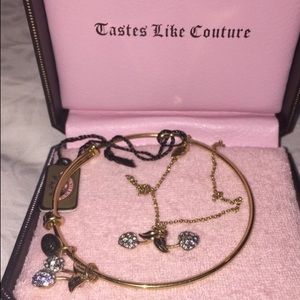 Juicy Couture bangle and necklace set